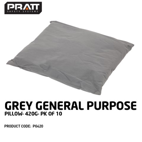 PRATT GREY GENERAL PURPOSE PILLOW 420G - PK OF 10 